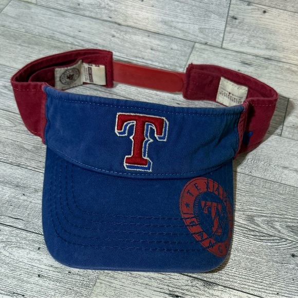 47 Accessories - Texas Rangers Stitched Visor Hat MLB Baseball '47 One Size Genuine Merchandise